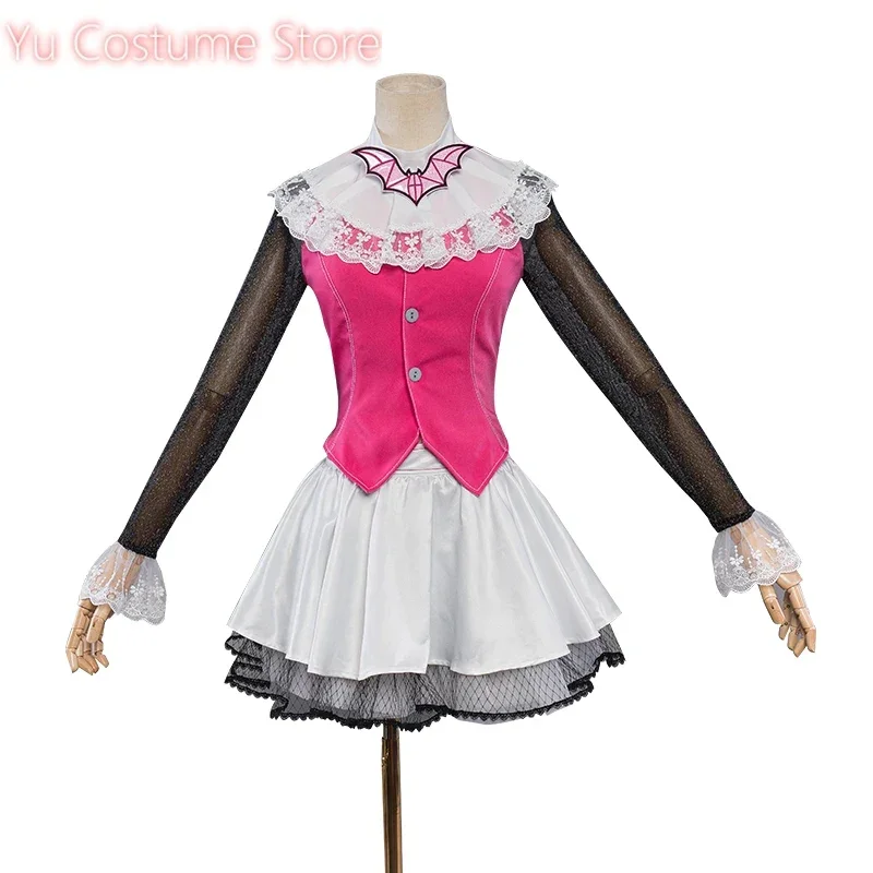 

IN STOCK Draculauraa Cosplay Costume TOP SELL Pink Suit Vampiree Anime Female Cosplay Halloween Costume Yu Costume