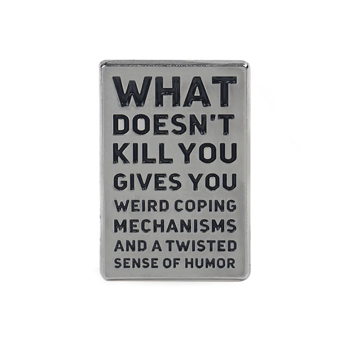 Enamel Pin Silver quotes brooch cartoon metal badge creative English letters ornaments medal clothing brooch English accessories