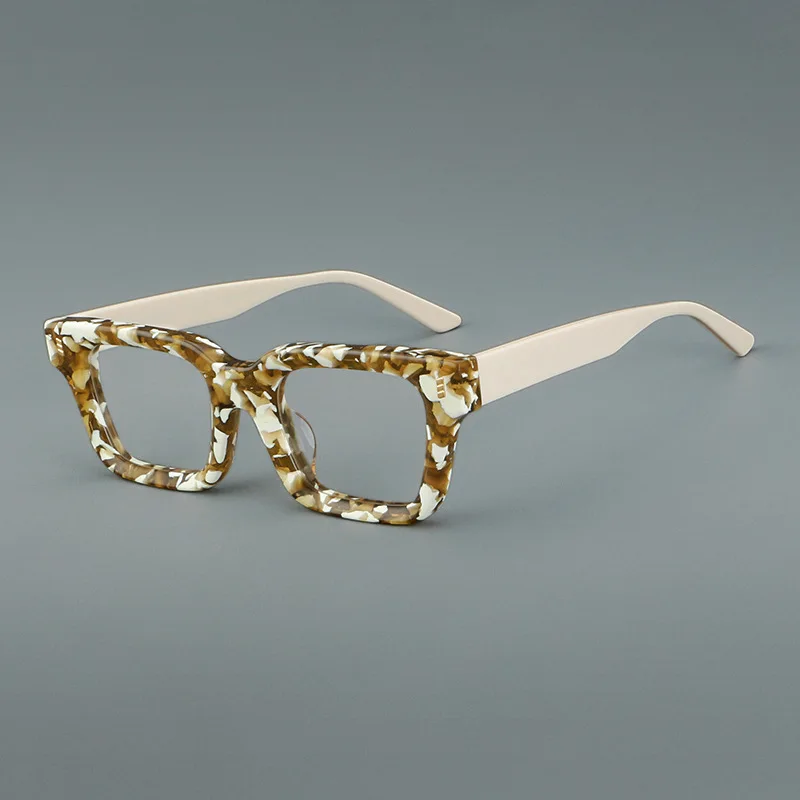 

Vintage Classic Square Glasses Frame Men Optical Prescription Custom Eyewear Thick Acetate Women Myopia Reading Retro Eyeglasses