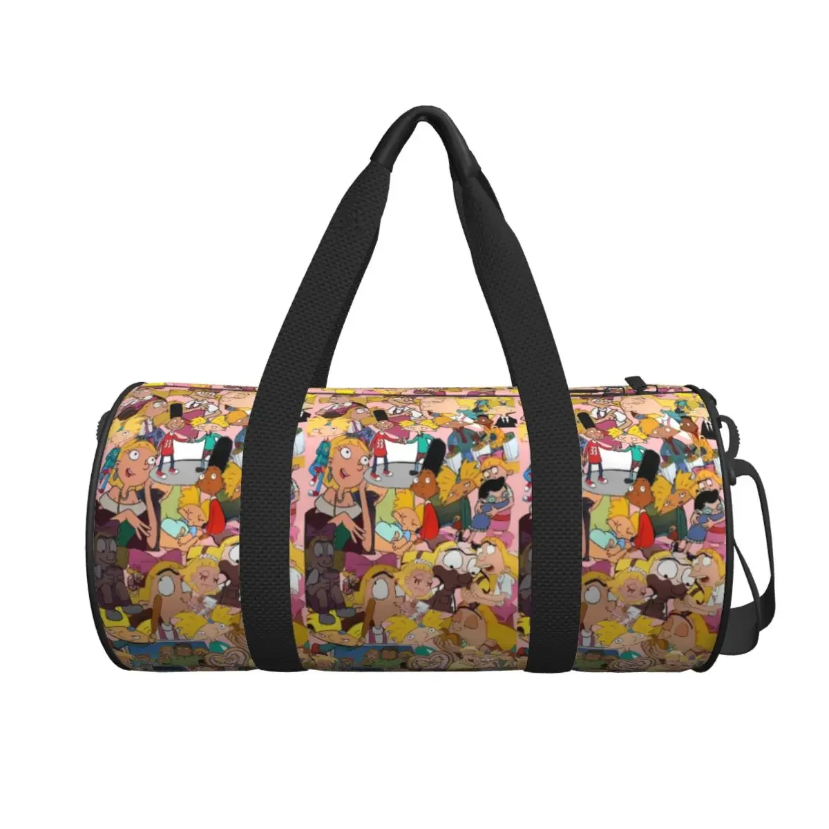 

Hey Arnold Cartoon Large Duffle Gym Bag Waterproof Duffle Travel Bags Handbags Fitness bag
