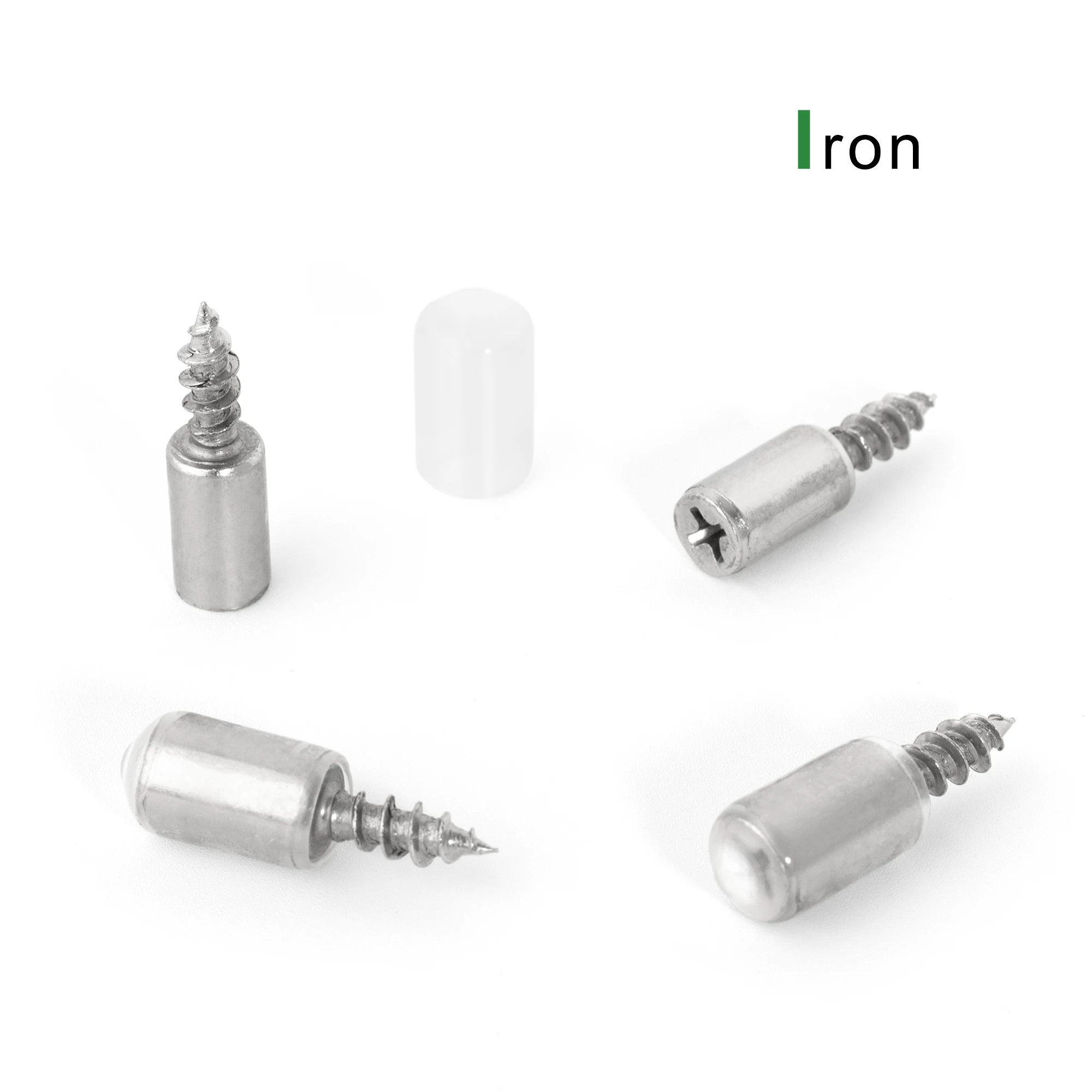 20pcs Metal Iron Self Tapping Screw Shelf Pegs Shelf Support Pin for Furniture Cabinet Closet Floating Wooden & Glass Shelves