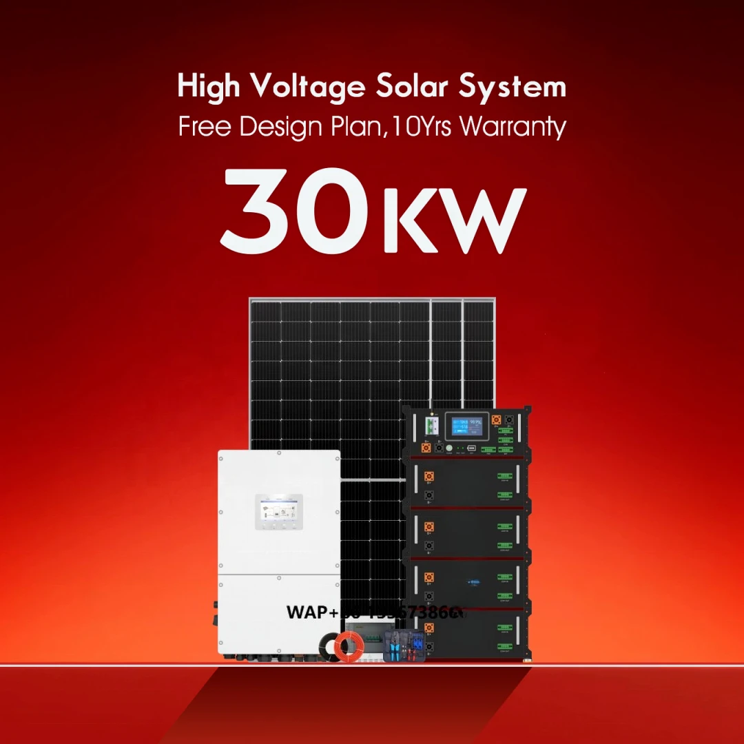 

Off Grid Hybrid Solar Panels System with High Voltage Battery and Inverter 30kW 40kW 50kW Solar Energy System