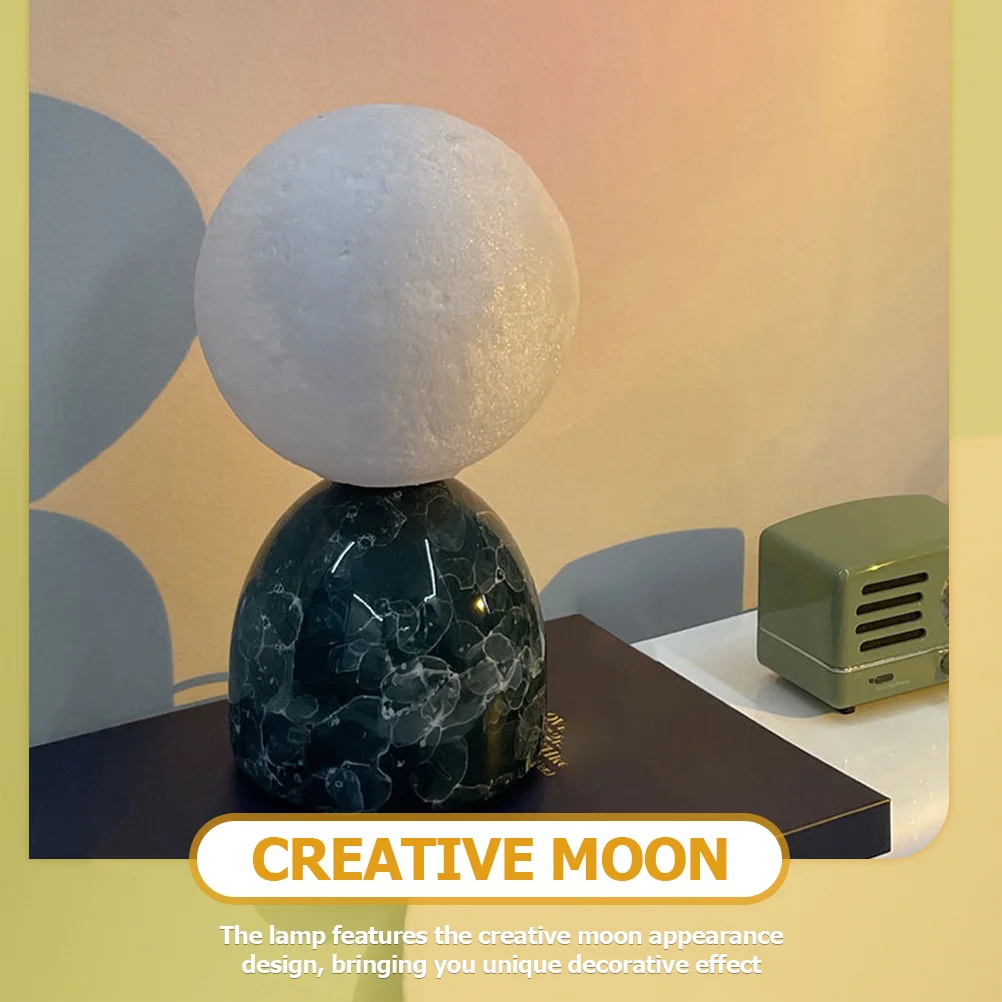 1 zestaw Lampka Księżycowa 3D Kreatywna Lampka Nocna do Sypialni Mała Lampka Księżycowa Dekoracyjny Prezent Urodzinowy Lampka Nocna na Stolik