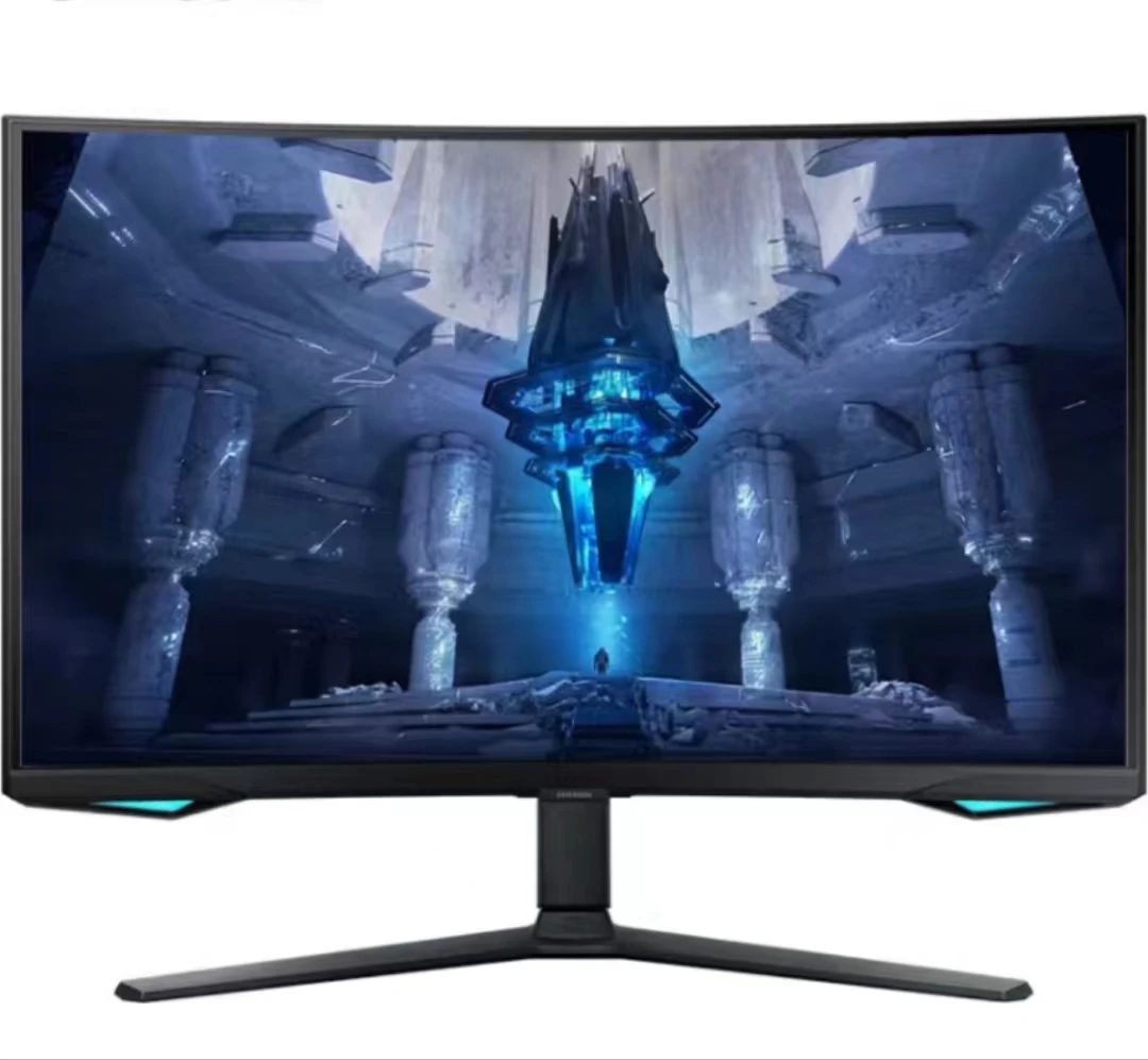 سام سونغ شوان لونغ نايت G8 4K منحني صغير LED HDR2000 فرشاة عالية لعبة الرياضات الإلكترونية عرض 32 بوصة S32BG750NC 4K 165 هرتز
