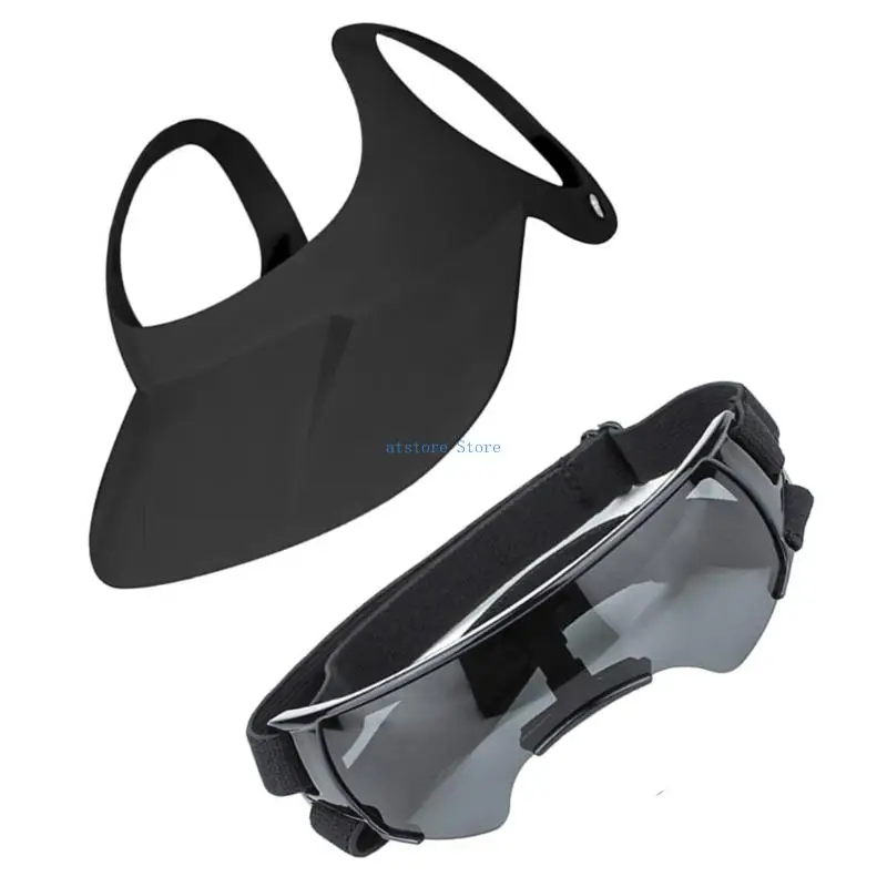 

H37D Regulable Dog Helmets and Protective Goggles Suit Permeable Dog Sun Hat
