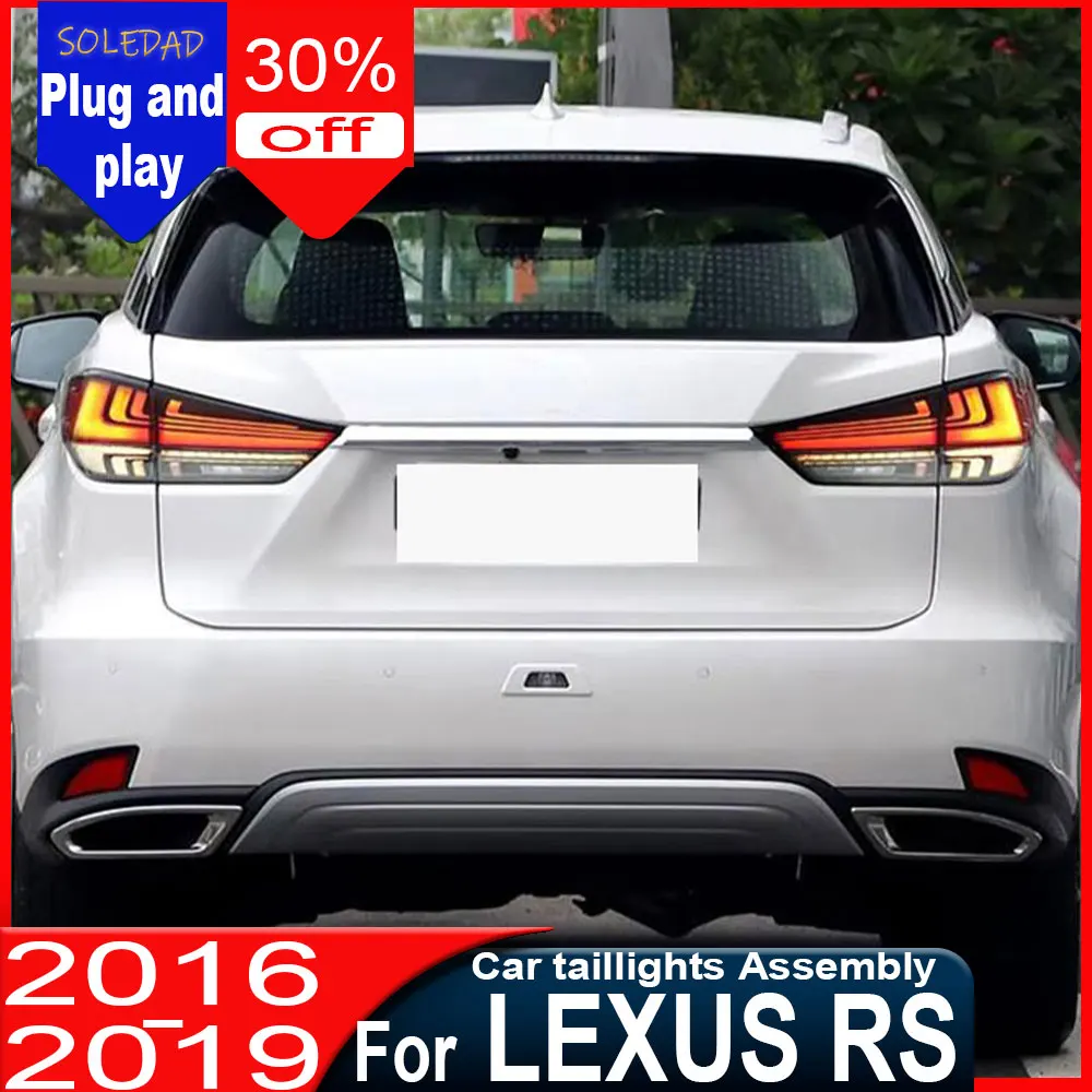 

Задний фонарь Velo Car для Lexus RX 2016-2019, светодиодные проекционные задние фонари, ДХО, автомобильные аксессуары