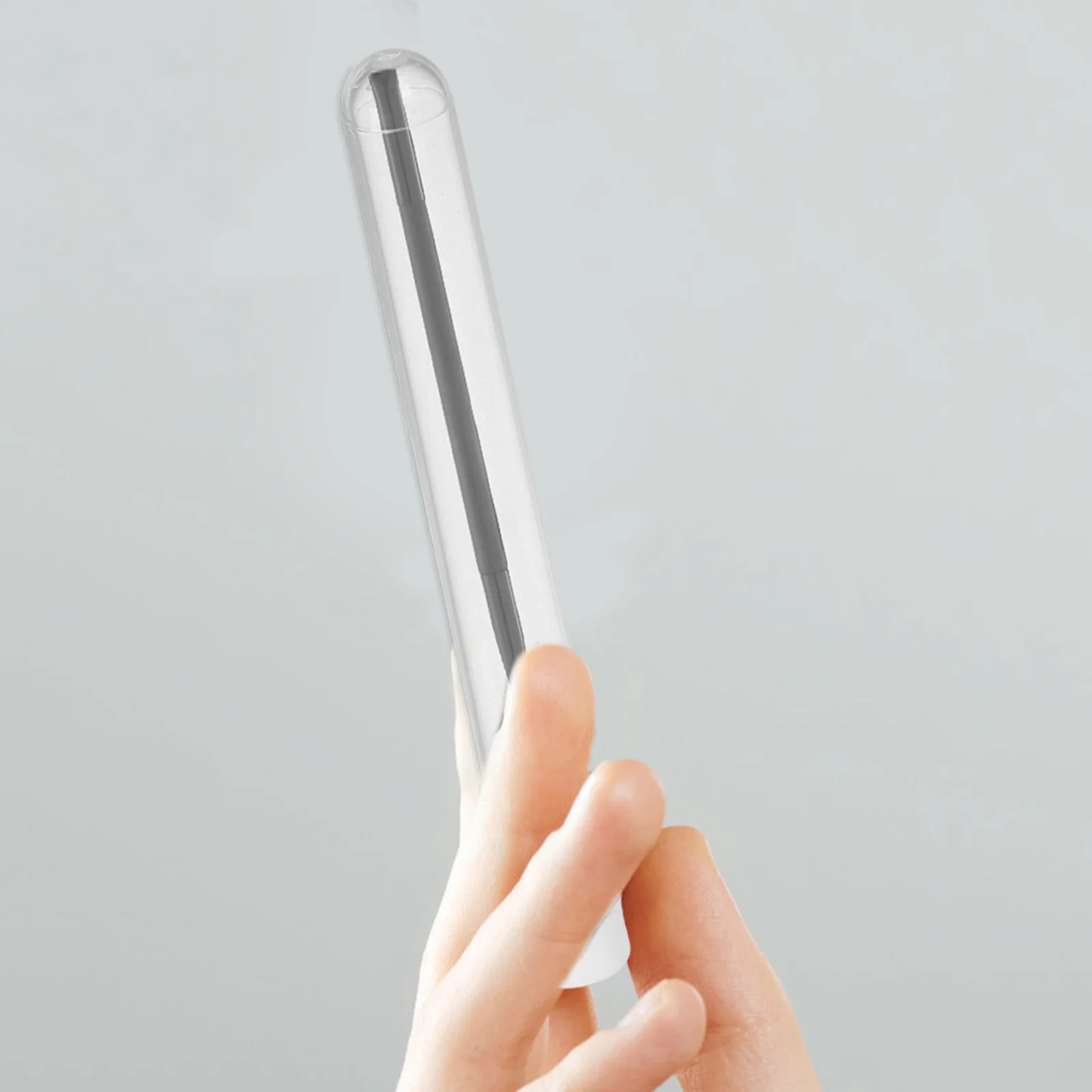 

15pcs Clear Round Bottom Plastic Test Tubes Eyelash Brush Storage Container Transparent Travel Makeup Organizer Case For Eyebrow