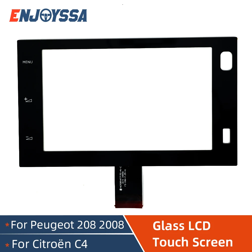 

7'' 50 Pins Glass Digitizer Touch Screen Panel Lens For Peugeot 208 2008 Citroën C4 Lounge Car Radio DVD Player GPS Navigation