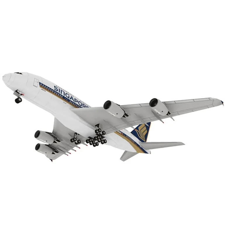 Australia UAE Singapore Airbus A380 Paper Model Airbus A380 Passenger Aircraft