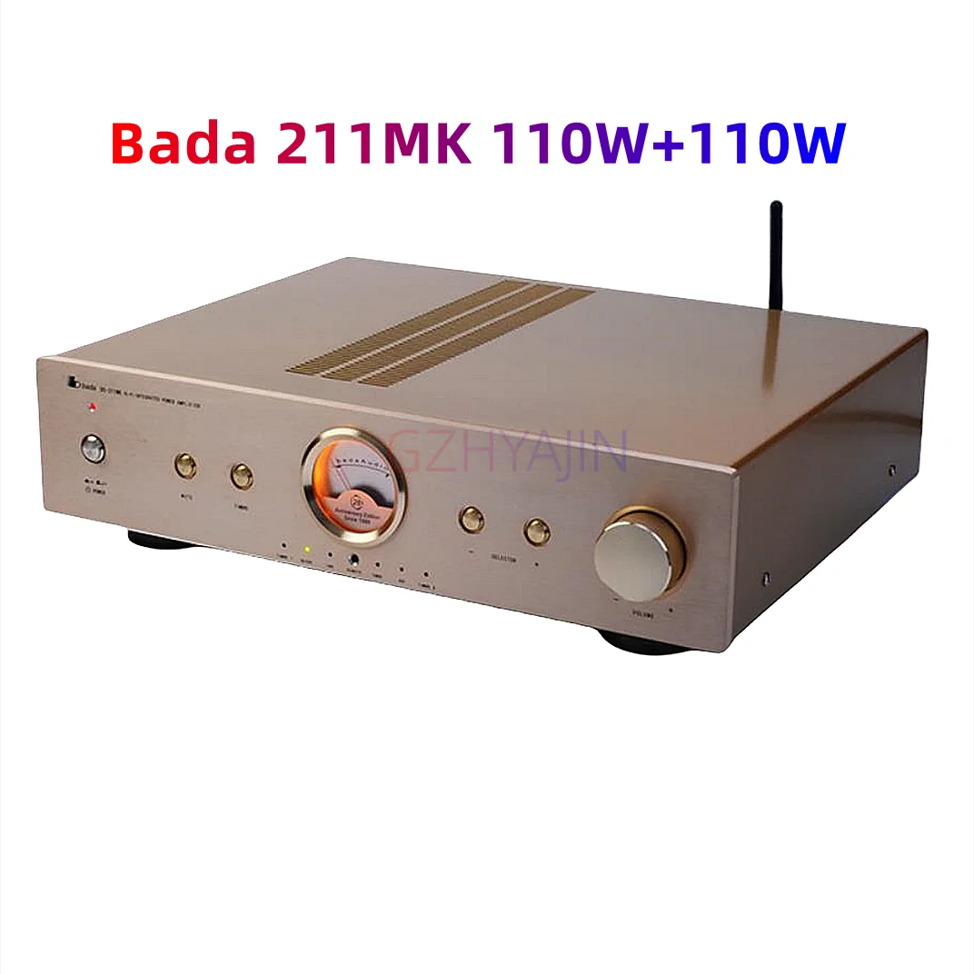 

Latest Bada 211MK integrated hifi fever power amplifier 110W+110W home high fidelity with Bluetooth power amplifier 20Hz-20kHz