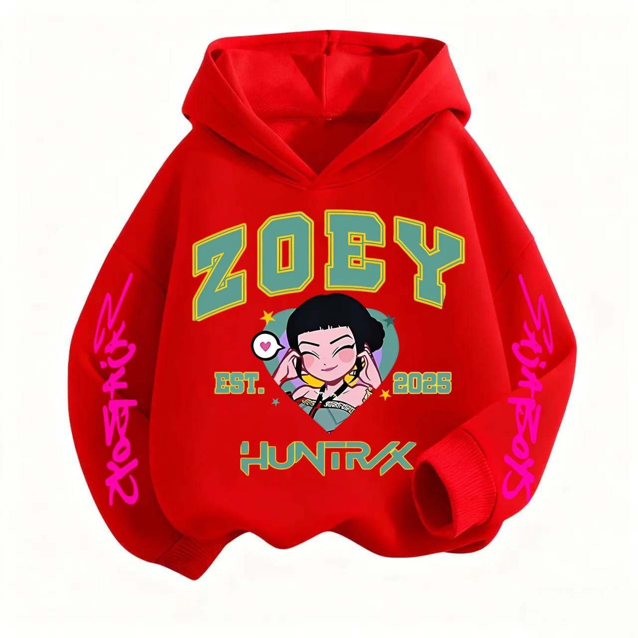 كرنفال مريح! K-POP: سترة بقلنسوة للهالوين من Demon Hunters: تصميم كرتوني لطيف، سويت شيرت للأطفال لجميع الجنس يأخذ العالم بواسطة Storm