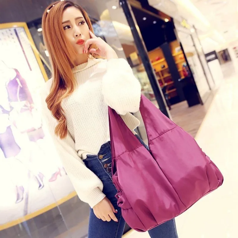 New nylon cloth women cloth lightweight single shoulder mother bag multi-pocket portable single shoulder dance casual cloth bag