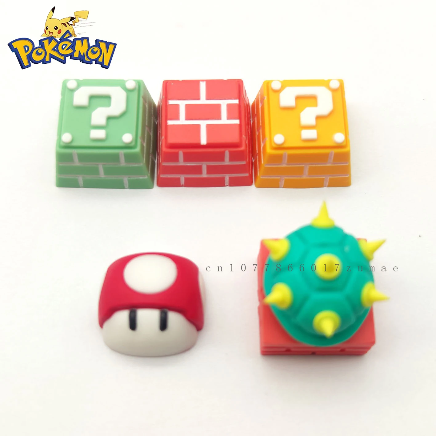 

Pokemon Game Resin Keycaps Super Mario Bros Mechanical Keyboard Personalized Customization Anime Handmade Cute Creativity Gifts