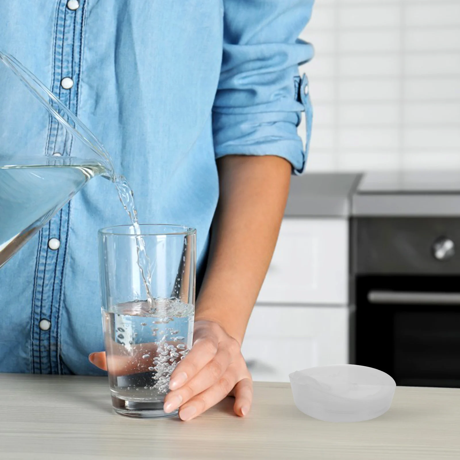 

s Striped Juice Pitcher Lid Reusable PP Leak Proof Sealing Water Kettle Cap Kitchen Jug Cover Plastic Water Pitcher Lid