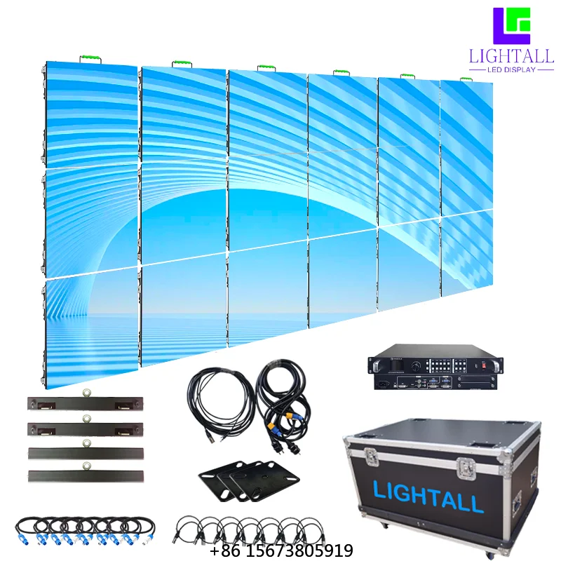 Indoor Led Wall Display 9.84x6.56ft(3x2m) Turnkey P3.91mm LED Video Wall Live Exclusive Price