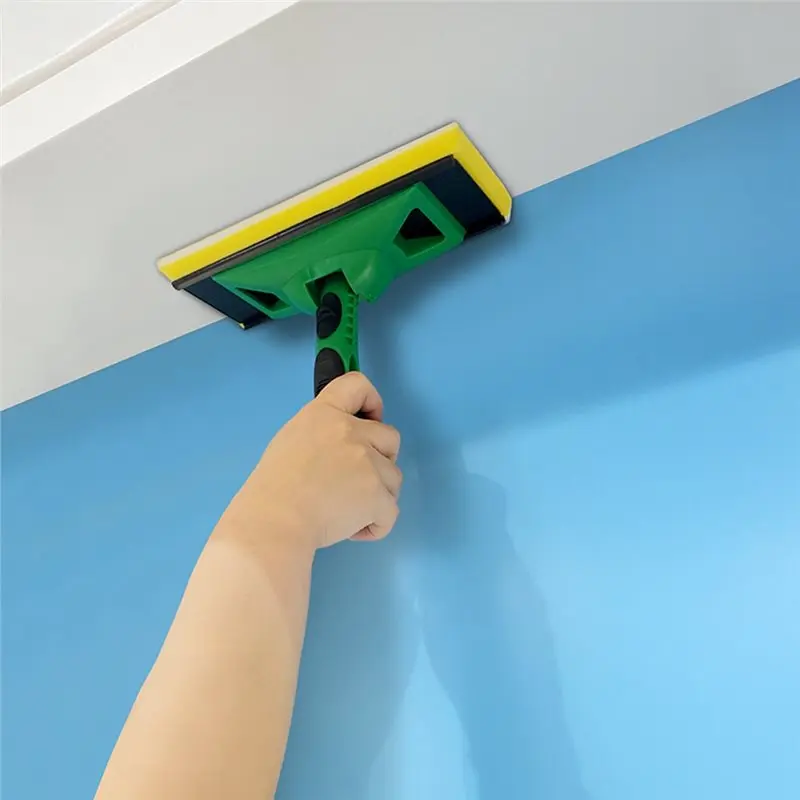 ABDJ-Handle Included 9 Inch Paint Edger Tool Wall Corner Painting Brush Plastic Trim Pad