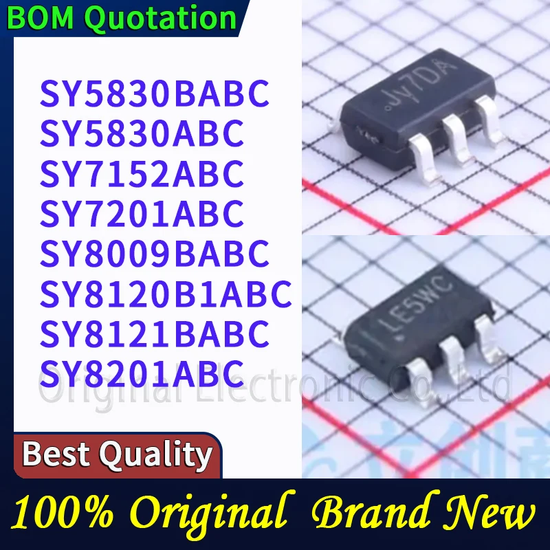 

5 шт./лот SY5830BABC SY5830ABC SY7152ABC SY7201ABC SY8009BABC SY8120B1ABC SY8121BABC SY8201ABC В наличии Оригинальные высококачественные компоненты