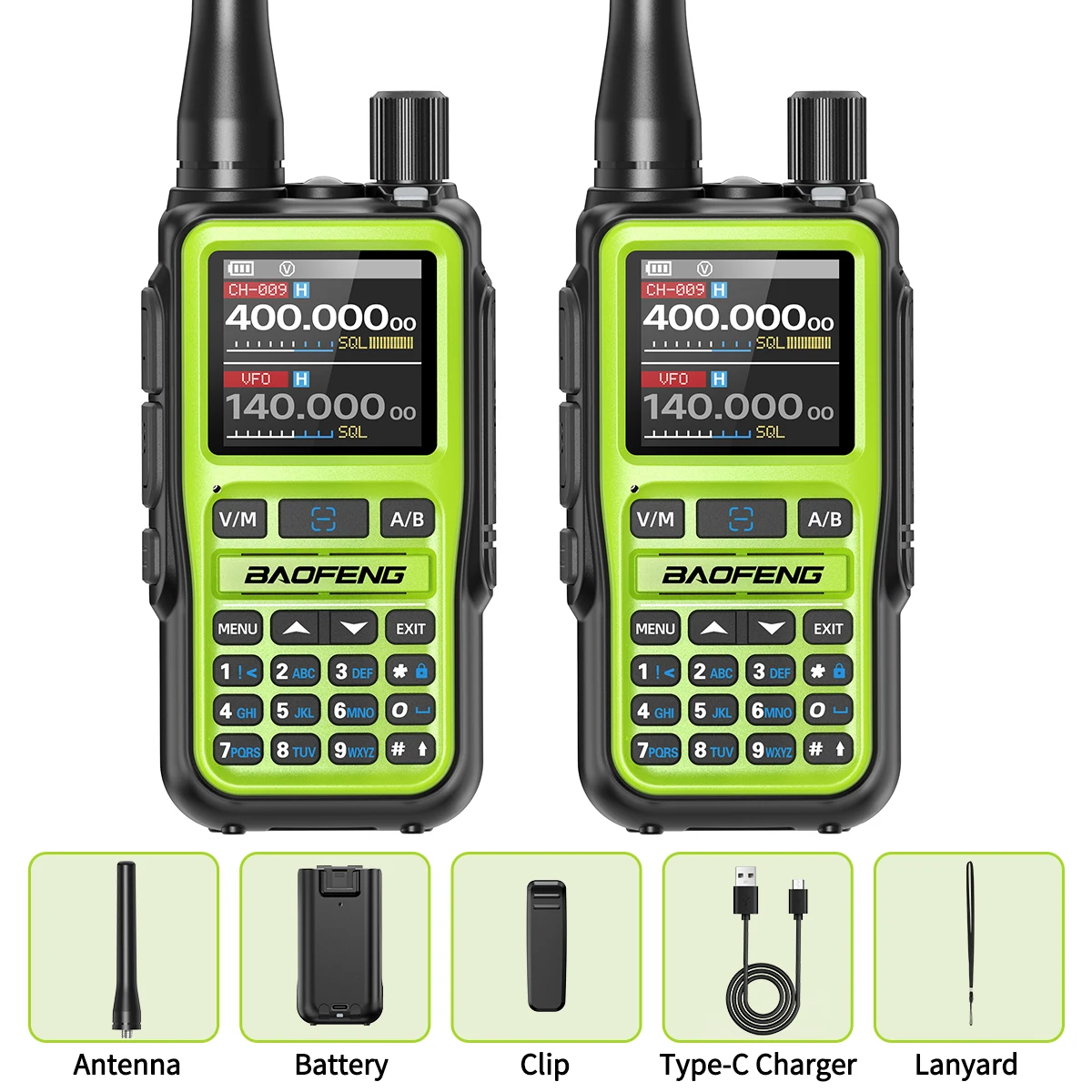 BAOFENG UV-5R Mini Walkie Talkie Multi Band Bluetooth Programmering Draadloze Kopieerfrequentie 999CH Type-C Lange afstand Tweerichtingsradio