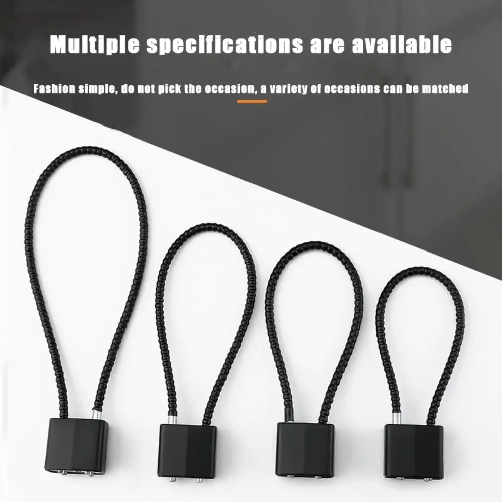 Portable Multifunctional Cable Lock Soft Flexible Padlock Rust-proof Equipped with Keys Suitcase Lock Helmet