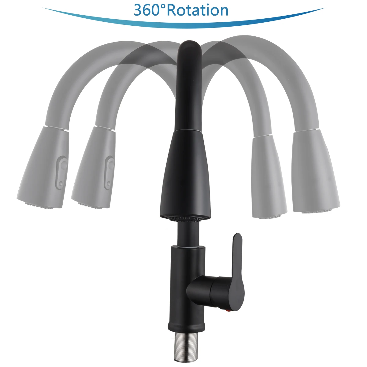 Kitchen Faucet Pull Out Tap 2 Function Stream Sprayer Single Handle 304 Stainless Steel Kitchen Sink Pop Cold Water Mixer Taps