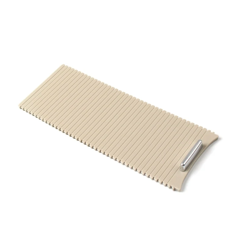 Roll-Top Center Console Drink Holder Cover, Slatted Trim Piece for Golf MK5 MK6 Restoring Access and Closure in Select Vehicle