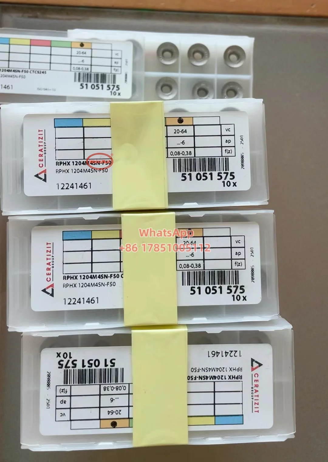 

CERATIZIT RPHX1204M4SN-F50 CTCS245 RPHX1204M4EN-M31 RPHX1204M6EN-M31 RPHX1204M8EN-M31 CTC5240 Твердосплавные пластины Фрезерная пластина