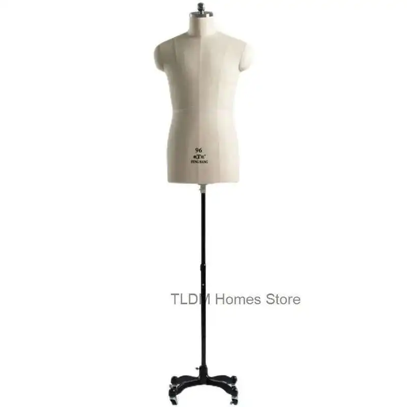 

Professional Tailor Mannequin Male Upper Body Standard Size Sewing Mannequin for Clothing Design Can Be Pined Vertically P