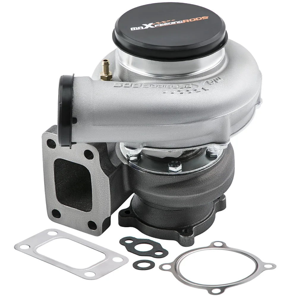 

MaXpeedingrods Universal Turbo Charger Turbocharger T3 Flange GT35 GT3582 Anti-Surge AR.70/63 Boost up to 600HP