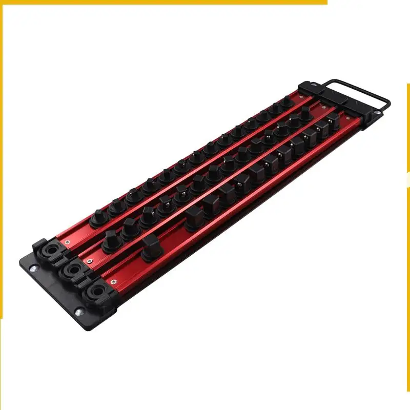 

A92P Metal Socket Storage Rack Magnetic Screwdriver Head Holder Household Electrician Hanging Storage Strip