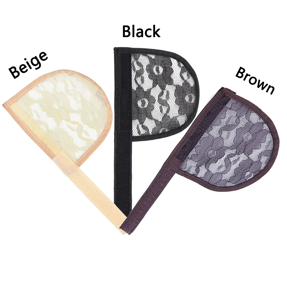 

Ponytail Net Base Hair Net For Making Ponytail Hair Extension Black Pony Tail Weaving Net With Adjust Strap Lace Net For Wigs