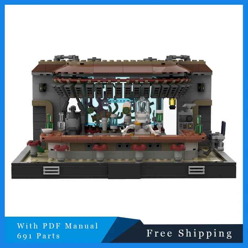 

691 Parts Star Battle Series Survivor Bar Building Blocks Bricks Model Adults DIY Assembly Display Toys Christmas Birthday Gifts