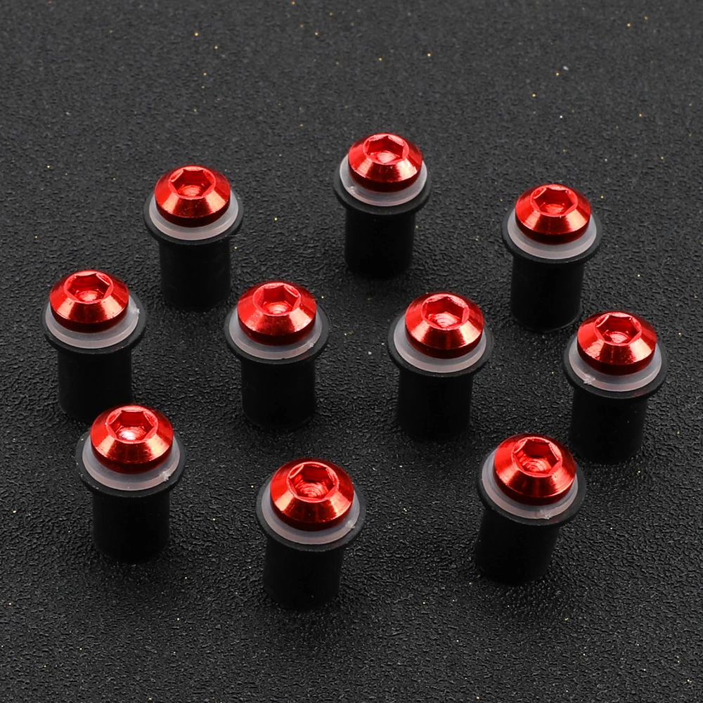 

10PCS M5 For HONDA CBR650R CB650R CB150R CB300R Allyear CNC Universal Motor Windscreen Windshield Wind Deflectors Bolts aluminum