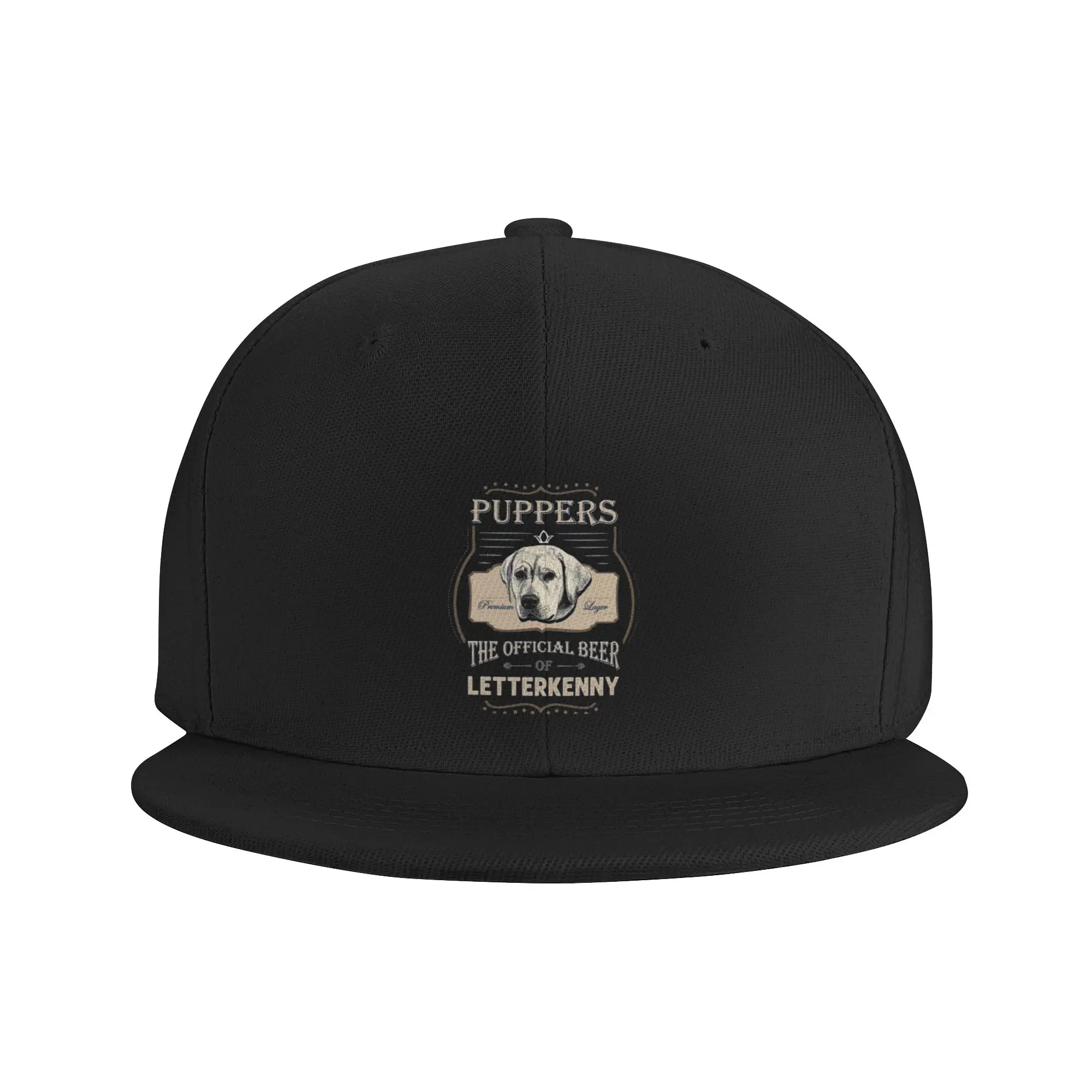 Puppers Premium Hiphop Flat Cap The Offical Beer of Letterkenny Hat Vintage Washed Baseball Cap Adjustable Unisex