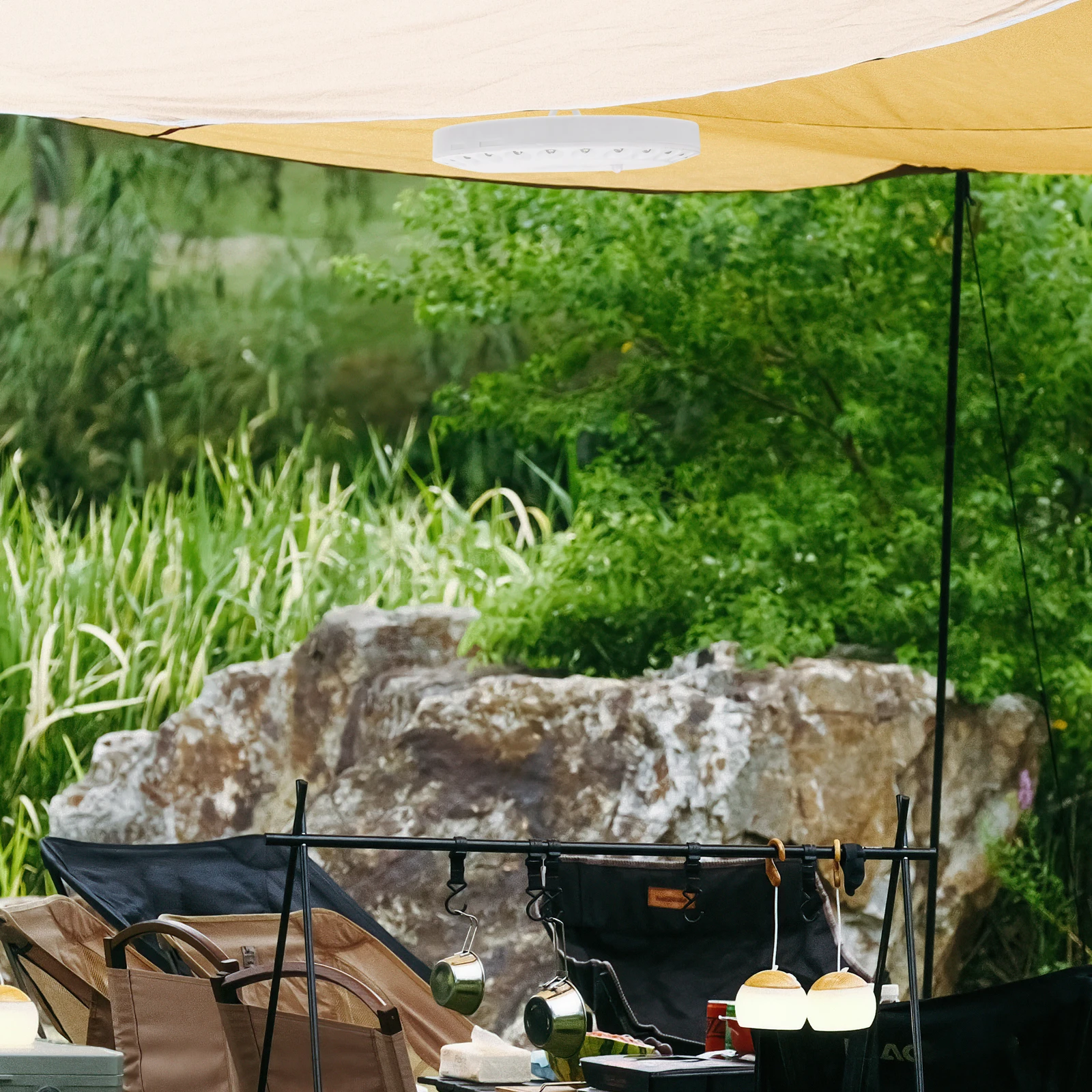 التخييم ضوء المحمولة Led خيمة مصباح المشي لمسافات طويلة في الهواء الطلق إضاءة الطوارئ خفيفة الوزن مستديرة مصباح التخييم مقاوم للماء #1