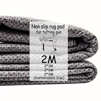 Wholesale Custom Final Backing Fabric Cloth 2*1m Tufting Carpet Non-slip Rug Pad Polyester Dots Carpet Secondary Backing Cloth