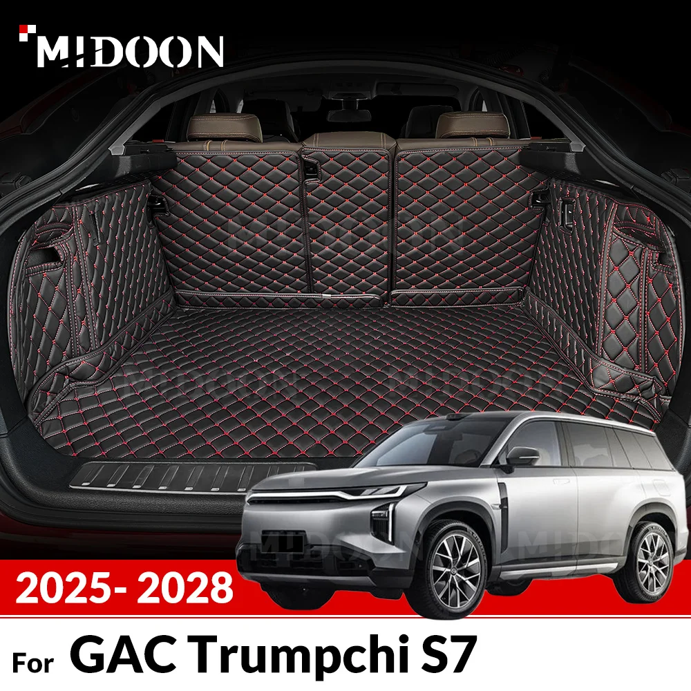 

Автоматический коврик в багажник с полным покрытием для GAC Trumpchi S7 Xiangwang S7 2025 2026 2027 2028, автомобильный багажник, аксессуары для интерьера