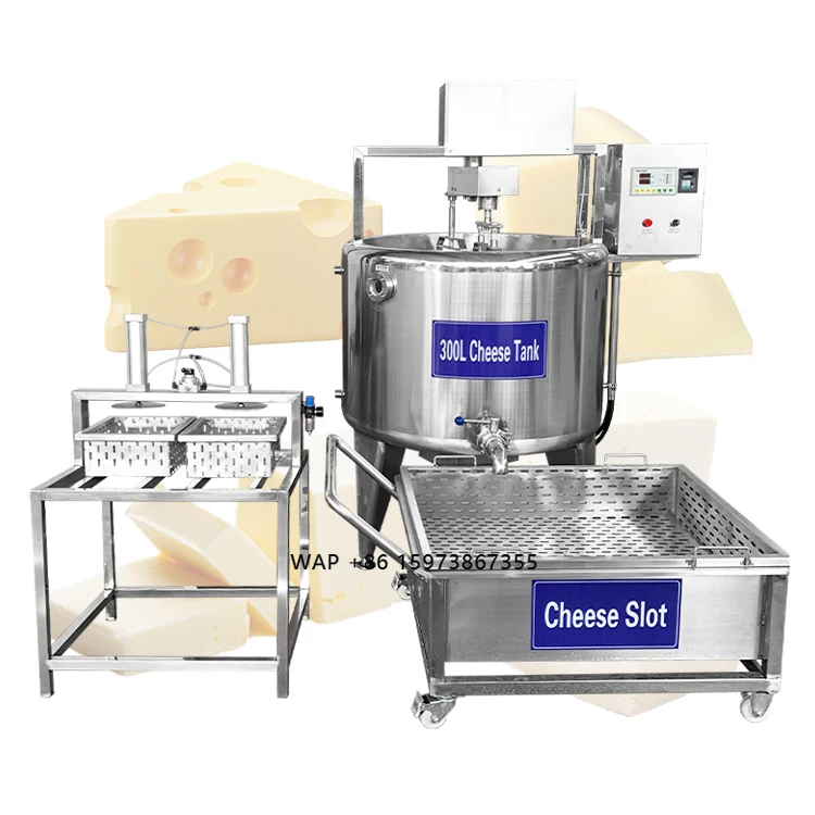 Stainless Steel Dairy Fermentation Tank Dairy Processing Machines Mozzarella 300L/500L Cheese Vat Cheese Making Machine
