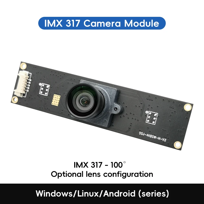 IMX317 4K Linear USB Camera 3840x2160 30fps 8MP UVC OTG 2.0 1/2.5