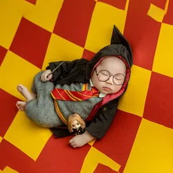 0-1 mesi Baby Harry Potter Vestiti magici Neonato Fotografia Set di abiti Puntelli per foto Studio Neonati Servizio fotografico Costume cosplay