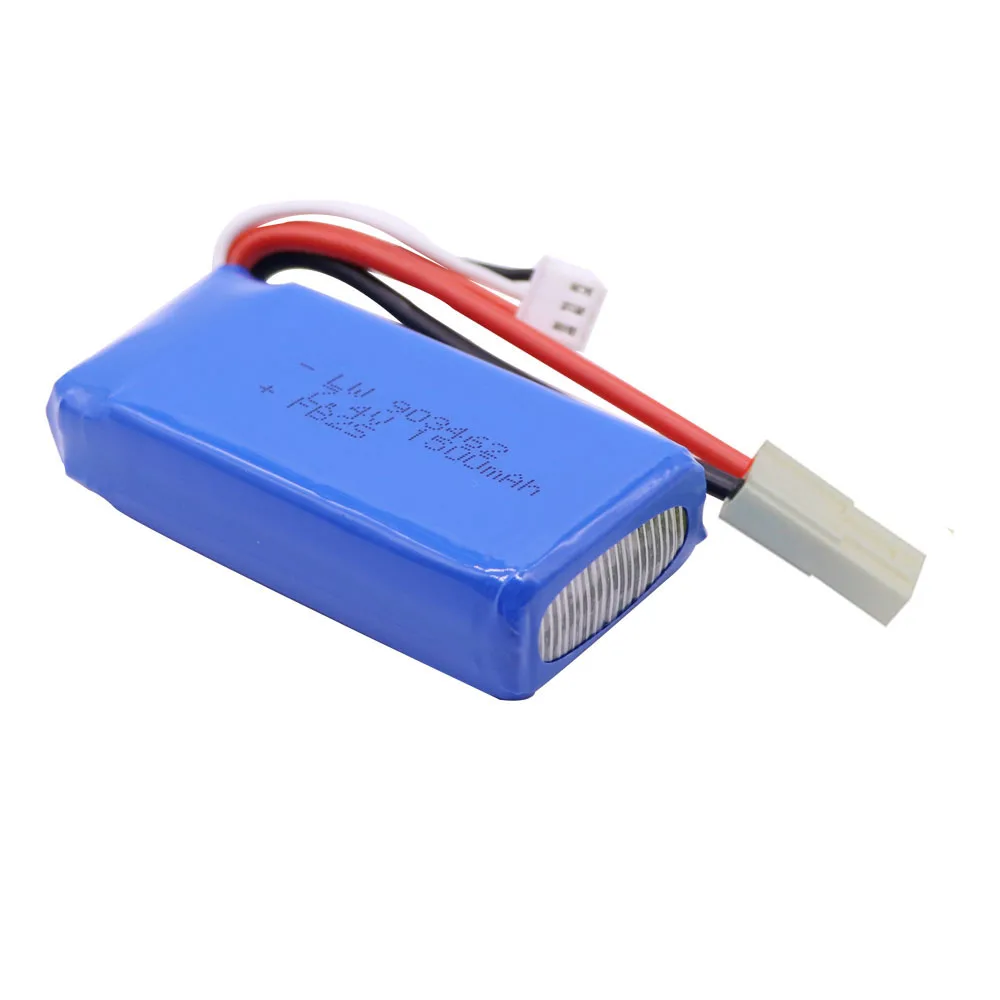 7.4V 1500mAh Lipo battery For FT009 FX067C HQ955 948 K959 HJ817 816 RC speed boat spare parts 12428 cars 2S 7.4 V 903462 Battery