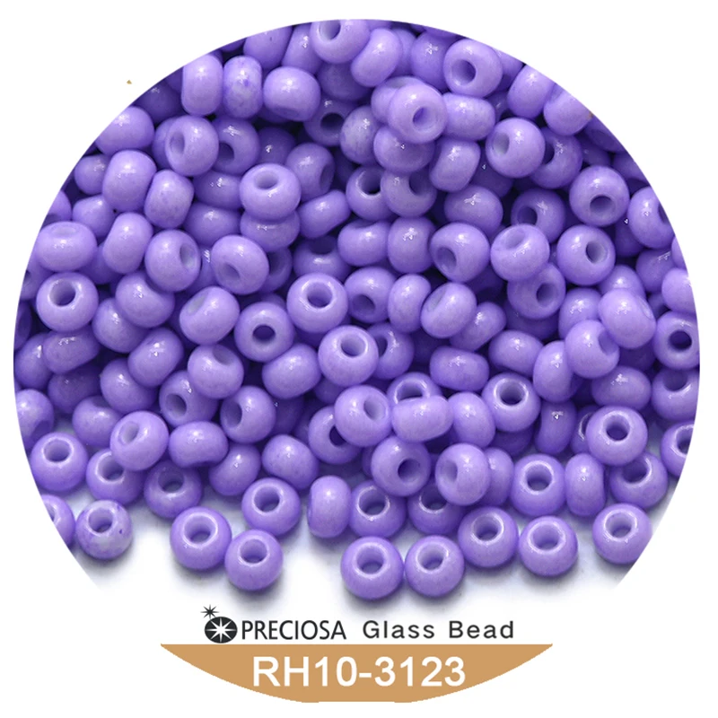 Ceco Preciosa Rocailles foro rotondo 10/0 perline 2.3 Mm 5g Charms per bracciali perline viola perline di vetro per la creazione di gioielli