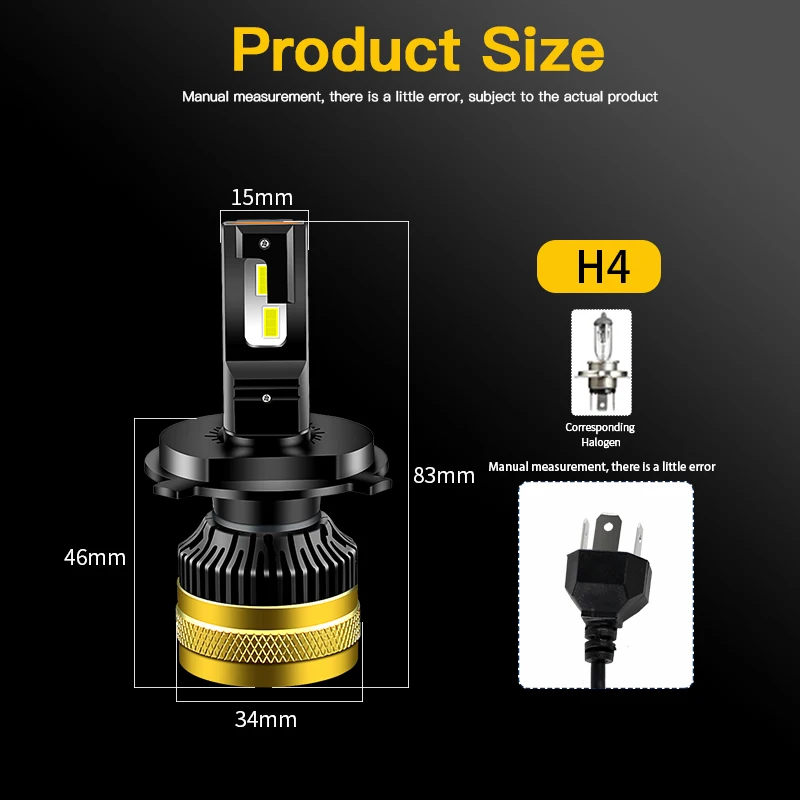 

2PCS Canbus For Honda CRV CR-V 2007 2008 2009-2014 LED Headlight Bulbs H4 High Beams Low Beams H11 Fog Lights Car Accessories