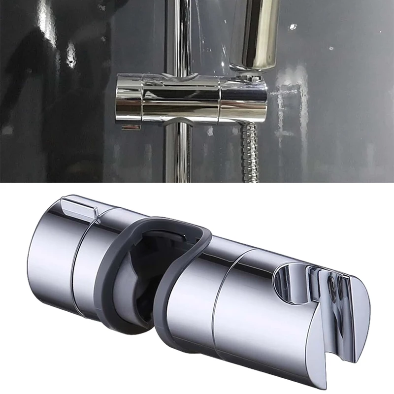 Shower Head Bracket Adjustable Bracket Diameter 18-25mm Universal Bracket Clamp Replace Shower Rail Slider