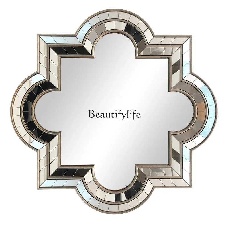 

LD25European Decoration Mirror American Living Room Background Wall Hanging Mirror