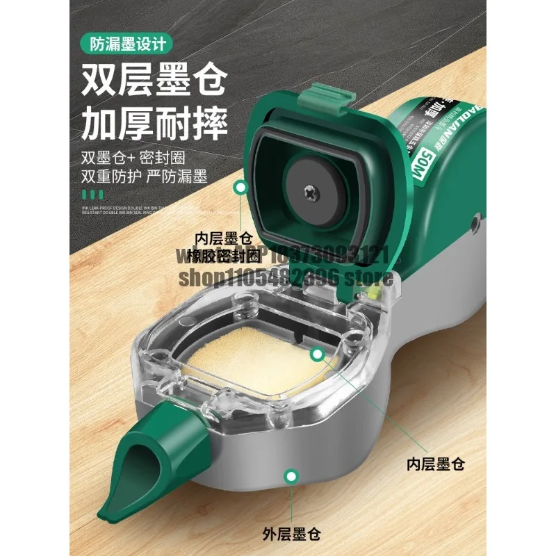 Special woodworking hand crank wooden bucket level for ink bucket construction site line placement