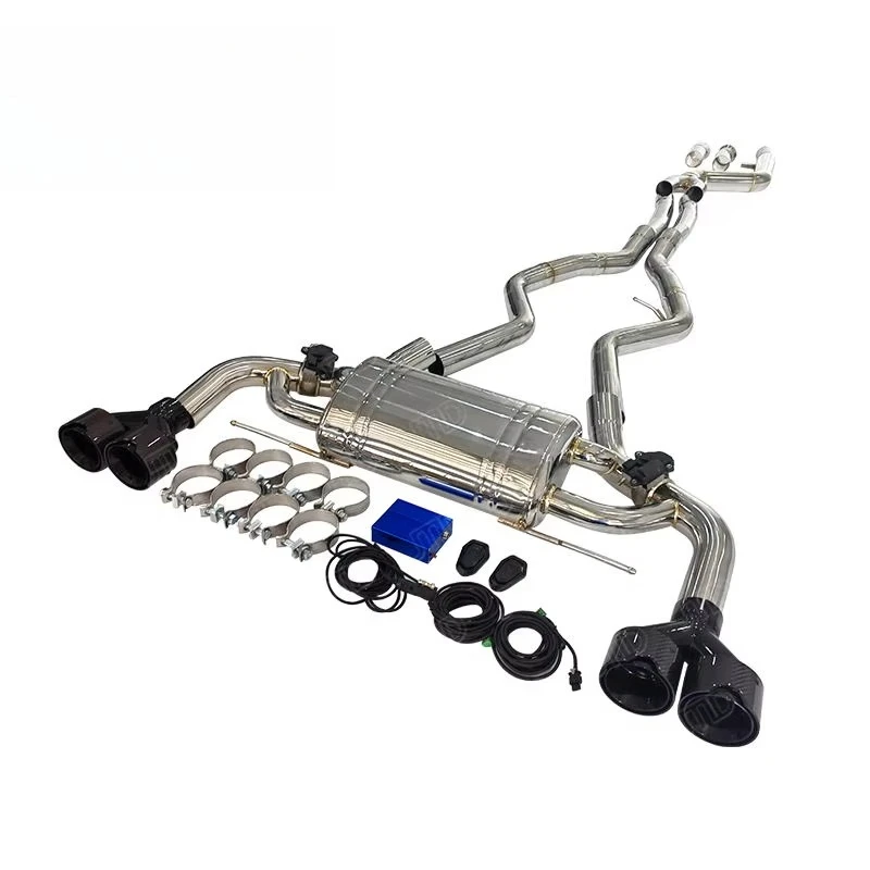 304 Stainless Steel Catback Muffler Exhaust System for  M340i G20 B58 Double Out Exhaust Equal Length
