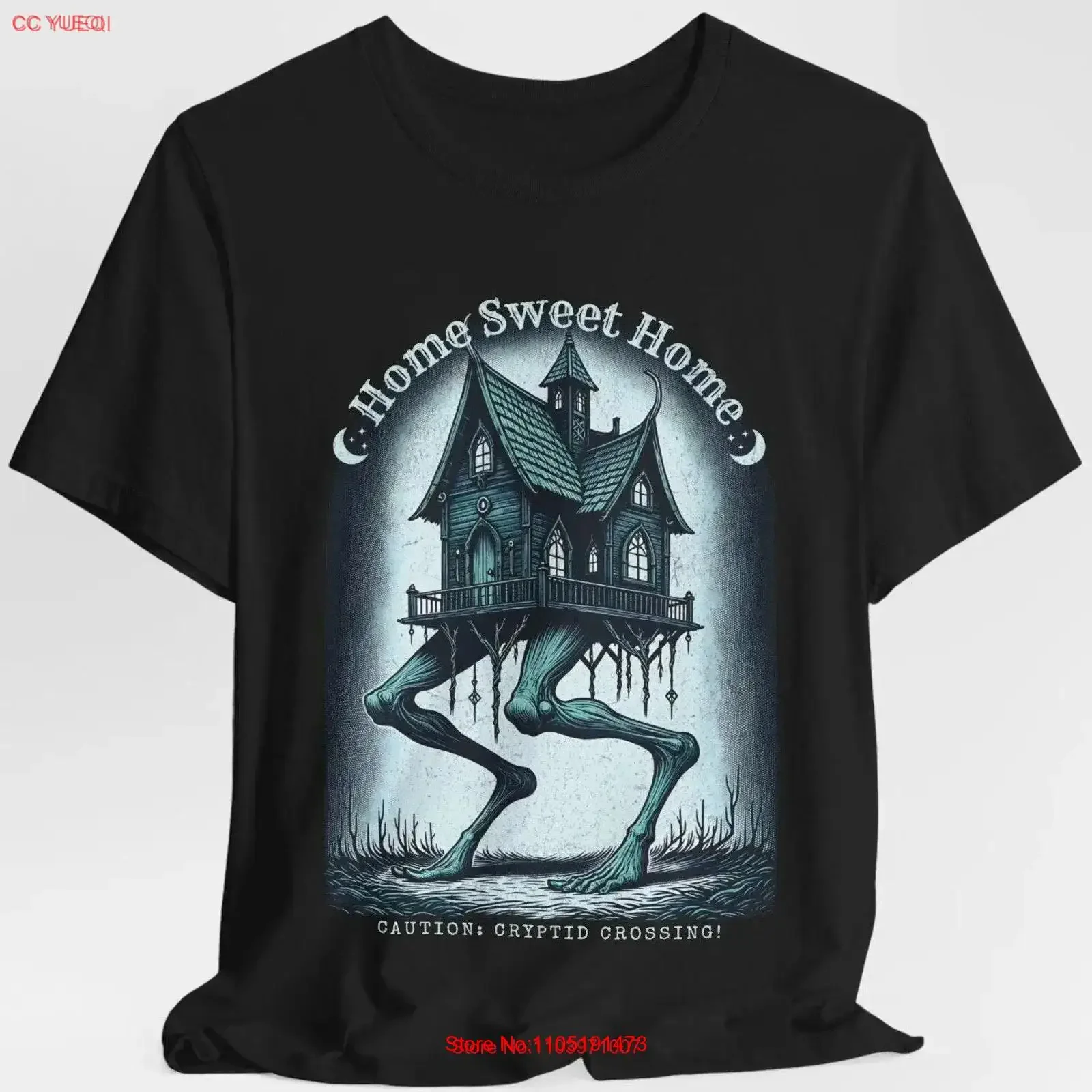 Baba Yaga T-Shirt Waldhexe Cryptid slawische Folklore Vintage Witchy Monster Horror 100er Baumwolle Vintage gewaschen