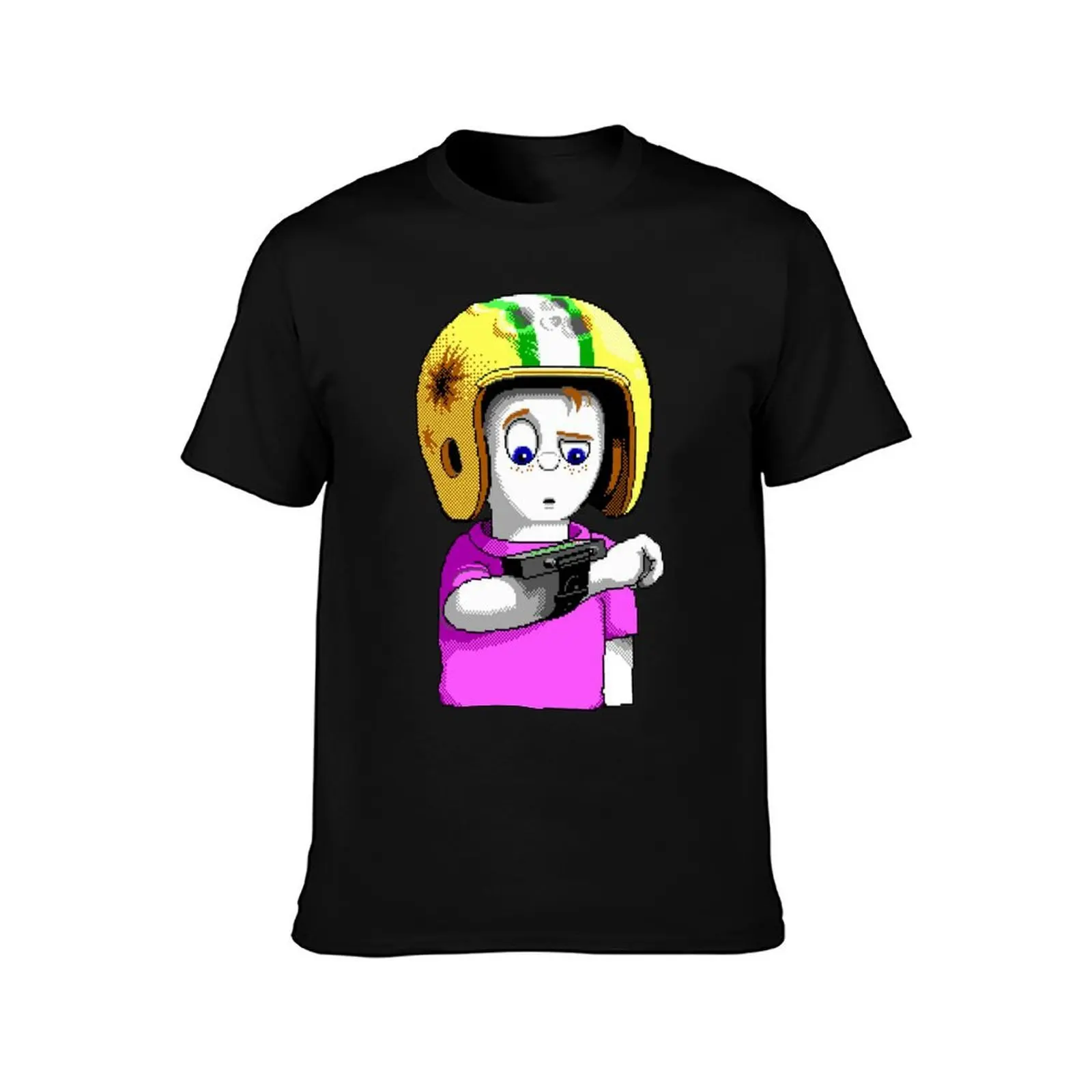 Commander Keen Goodbye Galaxy T-Shirt, Summer Casual Cotton Tee, Oversized Streetwear Tops, Vintage Graphic Print, 100% Cotton