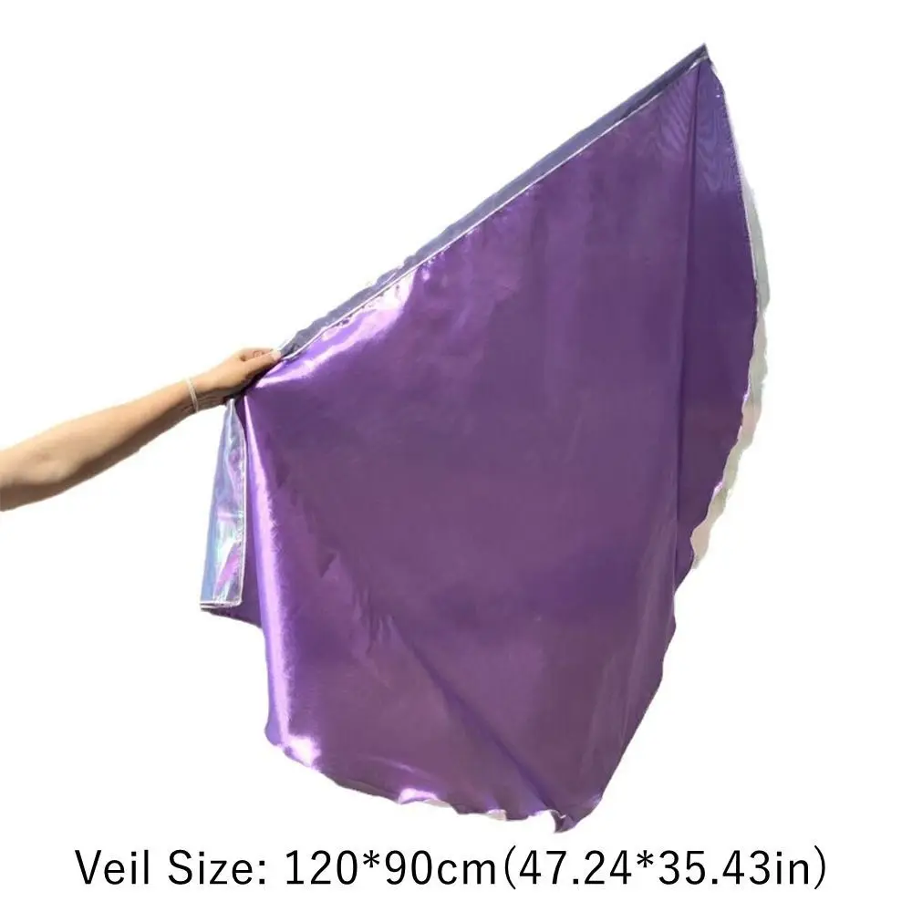 avec bâtons télescopiques, accessoires de danse du ventre, tiges évolutives, drapeaux semi-circulaires légers multicolores