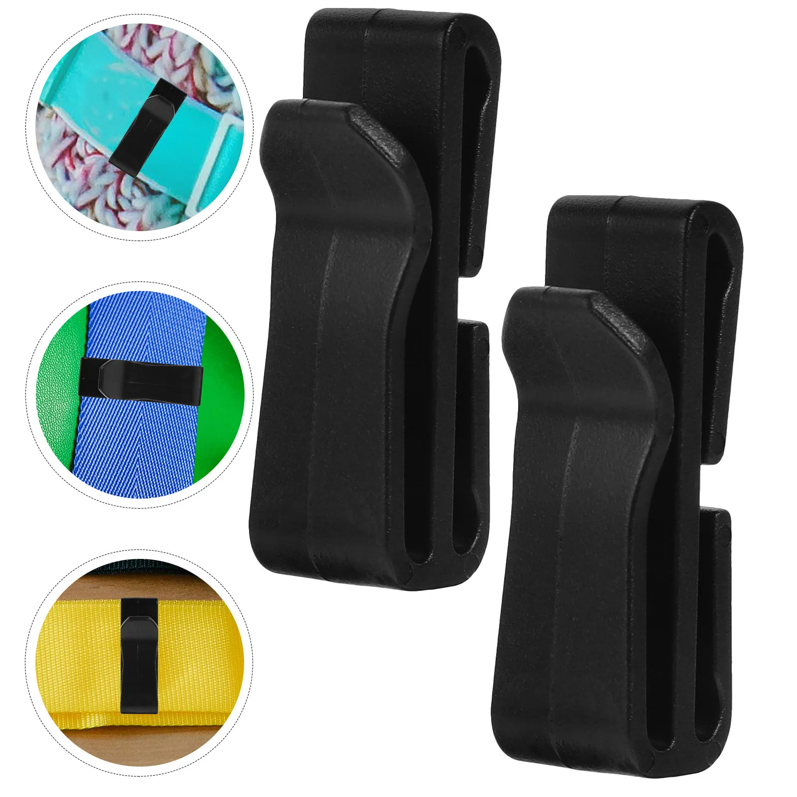 10Pcs Versatile Waist Pack Clip Strong Plastic Hiking Buckle for Outdoor Backpack Webbing Management Travel Camping Fishing Belt